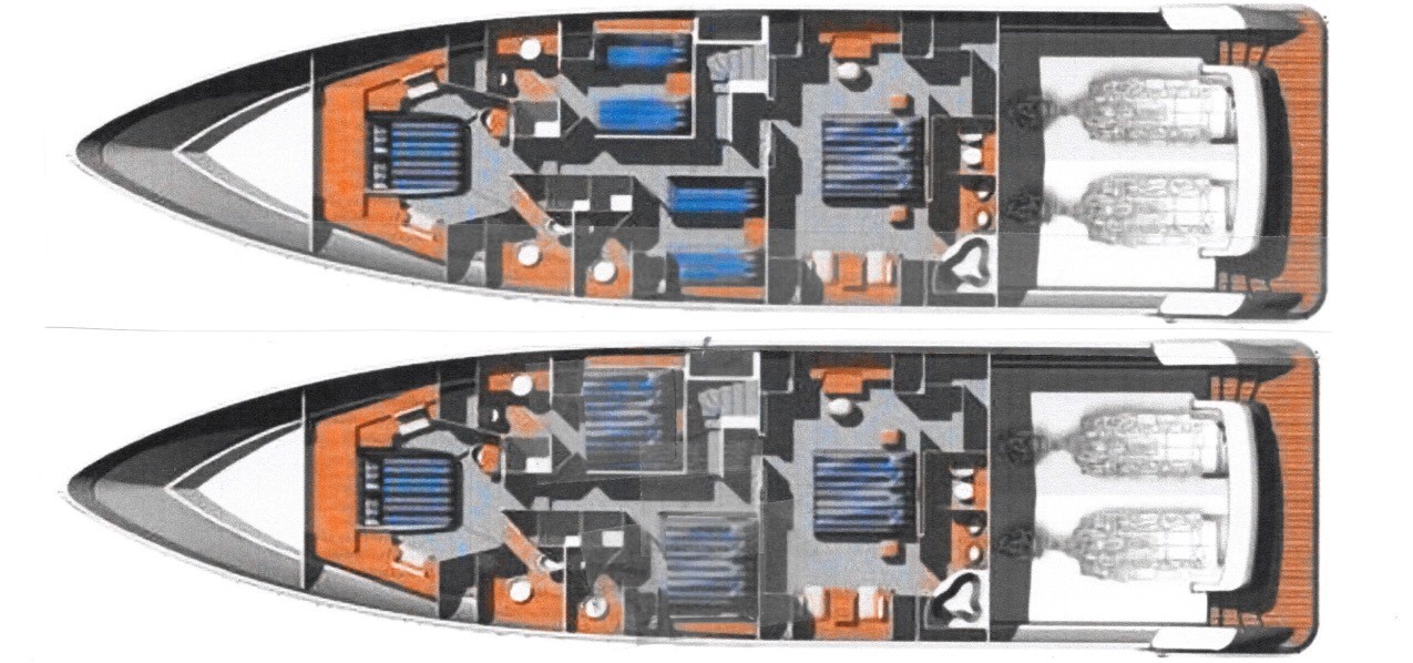 Yacht deck map