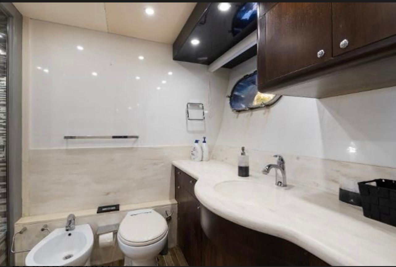 Bathroom Area of 110 Ft Rodman Luxury Yacht