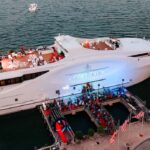 Aerial View of the 222' Seafair Yacht