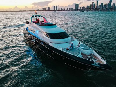 110 Ft Rodman Luxury Yacht on the Ocean